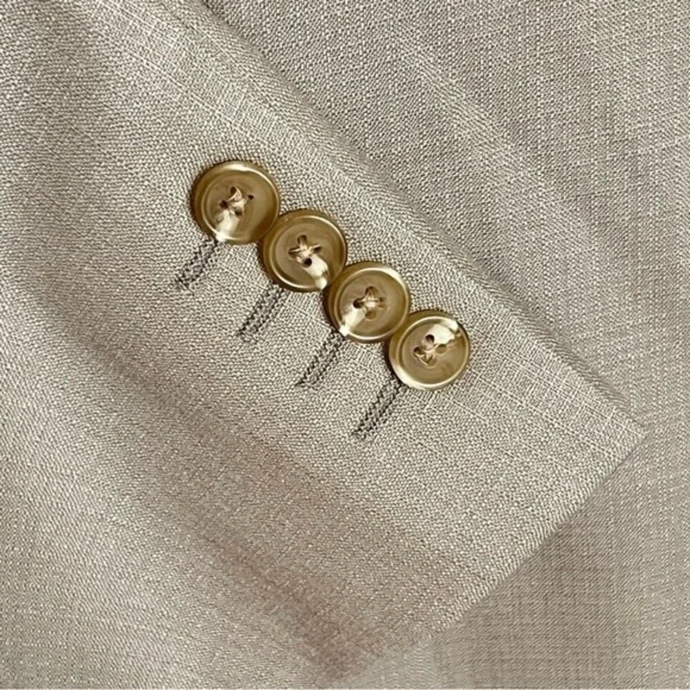 RALPH LAUREN SILK WOOL BLEND TAN BLAZER MENS SIZE XL